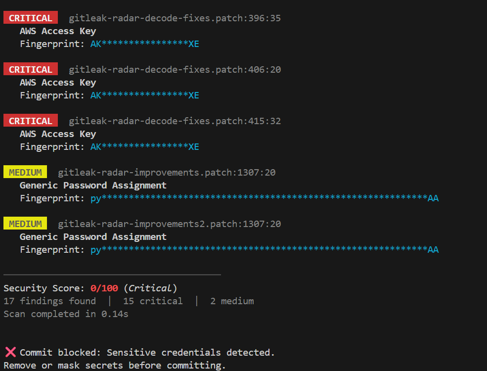GitLeak Radar proje görseli 2
