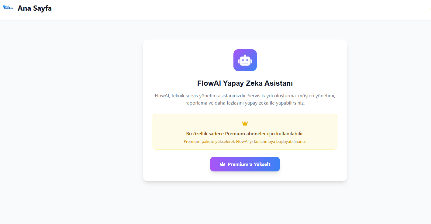 Flow Yazılım Teknik Servis Yönetimi proje görseli 2